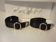 Klipsy napinacze prześcieradła gumki napinające materac 80-180x200 CZARNE