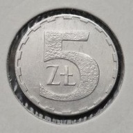 *P[0223] POLSKA 5 złotych 1990 Polska Rzeczpospolita Ludowa Orzeł ALUMINIUM