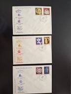 Polska ceramika szlachetna (II) - komplet 3 FDC ze znaczkami Fi 2645-2650