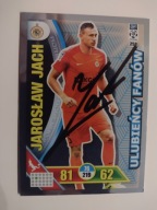 Karta panini autograf Zagłębie Lubin sezon 17/18 Jarosław Jach Ulubieńcy