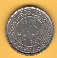 Surinam 10 centów, 1979