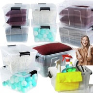 POJEMNIK Z POKRYWĄ DO PRZECHOWYWANIA HOME BOX 15L – UNIWERSALNY ORGANIZER