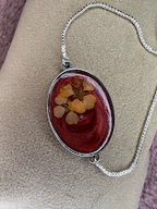 Bransoletka hand made prawdziwe kwiaty