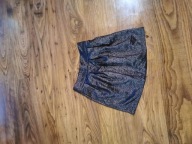 Świecąca spódniczka srebrna nitka czarna XS house