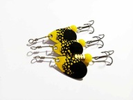 Błystka obrotowa Ubik Spectra-99 obrotówka czarno-żółta 3/8g