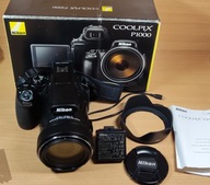 Nikon P1000 125x zoom optyczny, 4K + Gwarancja 6 miesięcy