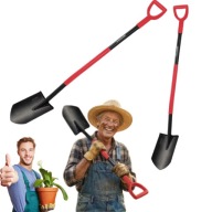 SZPADEL SZPICZASTY OGRODOWY SCHMITH ŁOPATA METALOWY TRZONEK STAL 125CM 24CM