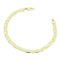 86727 Bransoletka stal chirurgiczna 316L pozłacana 14k gucci 19 CM 5,2 MM