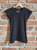 czarna prążkowana bluzka * FISHBONE