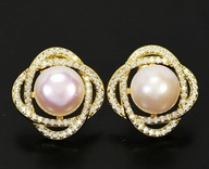 KOLCZYKI - DUŻE NATURALNE PERŁY