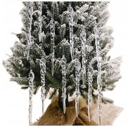 Sople Lodowe na Choinkę 18 szt. | Bombki Zawieszki | Eleganckie Ozdoby