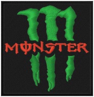 Termo Naszywka Monster Energy Trzy Pazury Haftowana Naprasowanka