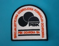 emblemat - naszywka ochrona - OCHRONA PBK - UZBROJONA FORMACJA OCHRONNA