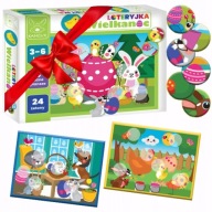 GRA PLANSZOWA LOTERYJKA WIELKANOCNA DLA DZIECI 3-6 LAT PREZENT NA ZAJACZKA