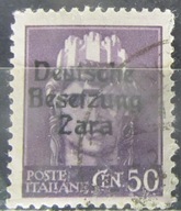 Włochy stary znaczek z nadrukiem ZARA (9/44