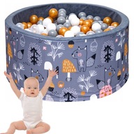 SUCHY BASEN DLA DZIECI Z PIŁECZKAMI KULKAMI 200 PIŁKAMI KOJEC 90X40 BASENIK