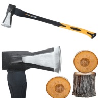 SIEKIERA ROZŁUPUJĄCA DO DREWNA 2500G GŁOWICA Z KLINEM FIBERGLASS MOCNA 81CM