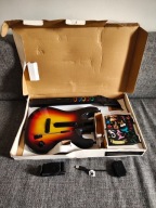 GITARA GUITAR HERO WORLD TOUR DONGLE+PASEK+NAKLEJKI PS3 ROCK BAND