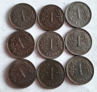 moneta Finlandia przedwojenna 1 marka Fe