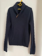 N SWETER INDUSTRIALIZE GRANAT KOŁNIERZYK AKRYL WEŁNA