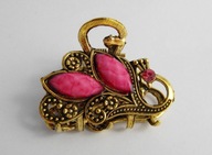 KLAMRA DO WŁOSÓW ŚREDNIA KAMIENIE MOSIĄDZ