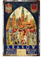 Metalowy Znak tablica Kraków 20 cm x 30 cm