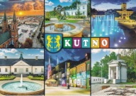 KUTNO - RYNEK - KOŚCIÓŁ - FONTANNA - WILLA - POMNIK - HERB