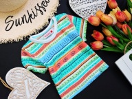 Boboli - t-shirt azteckie wzory r 68