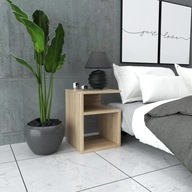 Szafka Nocna Bez Szuflady, Stolik Nocny Do Sypialni jasne drewnoróżne wzory