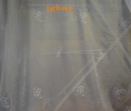 Woal kreszowany haft firanka z metra firanka na metry