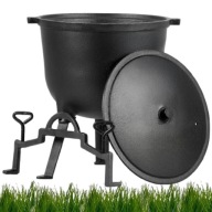 KOCIOŁEK ŻELIWNY GARNEK MYŚLIWSKI WĘGIERSKI 8L GOCKOWIAK NA OGNISKO GRILL