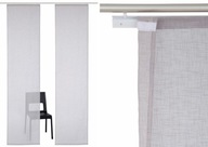 11638 ZASŁONY FIRANY PANELOWE JAK LEN + AKCESORIA KOMPLET 2 SZT 57 X 245
