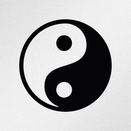 Yin Yang Symbol Naklejka Wycinana Ploterowo rozm. S