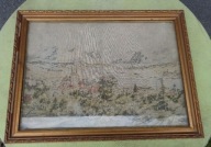 KRAJOBRAZOWA CIEKAWA TAPISERIA Z LAT 20-TYCH XX W.