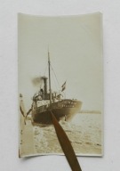 SZCZECIN - STATEK VICTORIA STETTIN po KOLIZJI ok.1920 r. - PORT / NADBRZEŻE