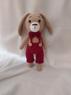 zajac maskotka - handmade szydelko