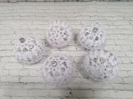 Bombki szydełkowe 8cm, wzór nr 14,Boże Narodzenie