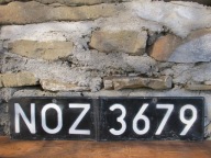 Stara kolekcjonerska tablica rejestracyjna_1998 r