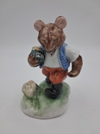 HEREND figurka porcelanowa niedźwiedź z miodem 13,5cm Węgry