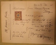 M. Groser, Biala,, KOZY, Byrski, BIELSKO - BIAŁA, 1898 rok - ZNACZEK