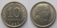 Argentyna 10 centavos 1956