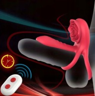 Wibrujący pierścień na penisa stymulator łechtaczki aplikacja SYG1002 MY027