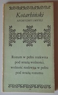 Kotarbiński - Aforyzmy i myśli