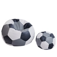 DUŻA PUFA FOTEL SAKO PIŁKA NOŻNAWOREK XXL + GRATIS PILKA DO NOGI SIEDZENIE
