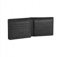 Bugatti portfel skóra naturalna licowa czarny - mężczyzna