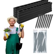 OBRZEŻA OGRODOWE Z TWORZYWA SZTUCZNEGO DO OGRÓDKA 2000 CM X 4,5 CM