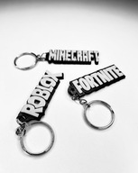 BRELOK ROBLOX MINECRAFT FORTNITE 3D NAPIS BRELOCZEK/ ZAWIESZKA