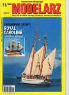 Modelarz 11/2004 Royal Caroline, łódź św. Wojciecha, SPK-10, PWS-102 Rekin