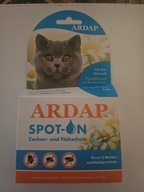ARDAP SPOT-ON KROPLE PRZECIW KLESZCZOM I PCHŁOM DLA KOTÓW PONAD 4KG 3 TUBKI