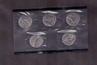 USA - 2003 rok - zestaw menniczy - 5 monet 1/4 Dolar - mennicze - mennica D